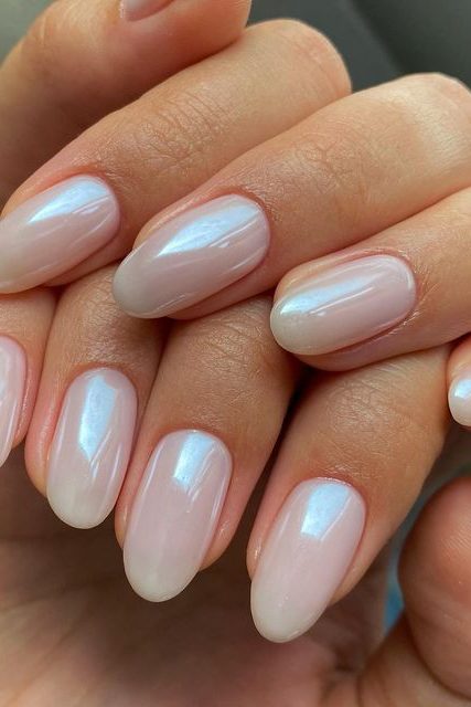 Glazed White Nail Ideas