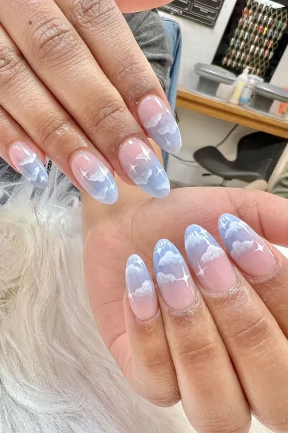 Cloud Nail Ideas