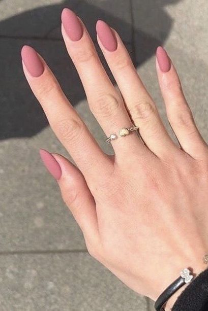 Matte Pink nail inspo