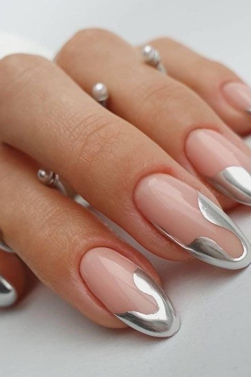 Silver Birthday Nail Ideas