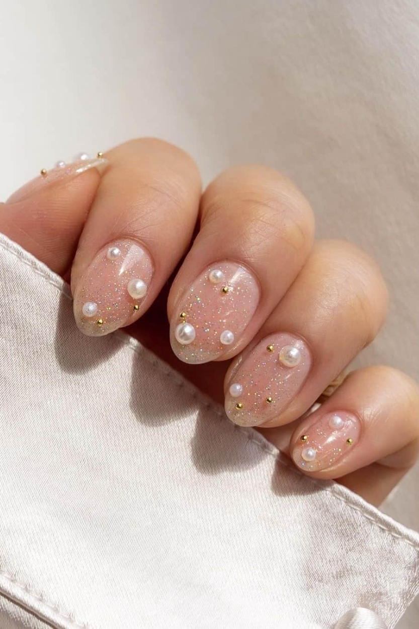 Bling Pearl Nail Art
