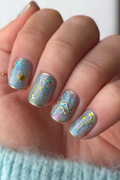 Star Sign Nail Inspiration