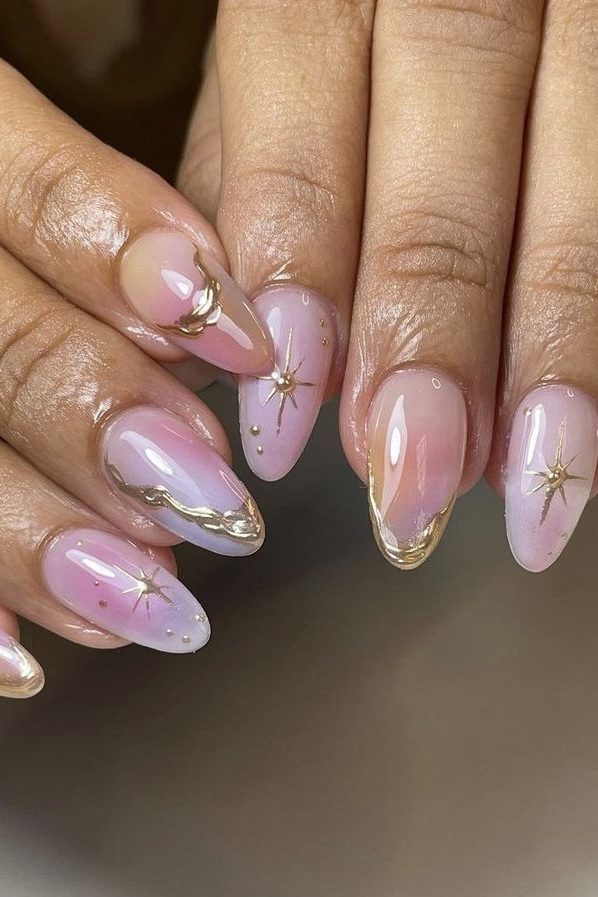 Star Sign Nails Inspo
