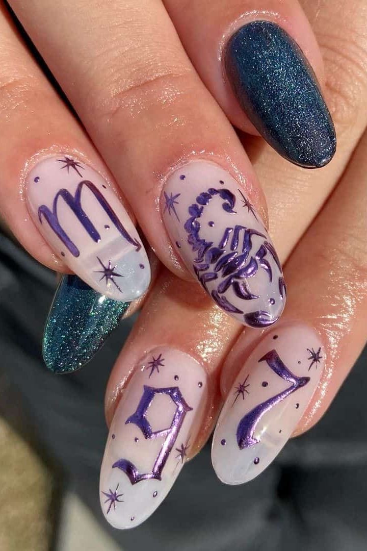 Star Sign Nail Art