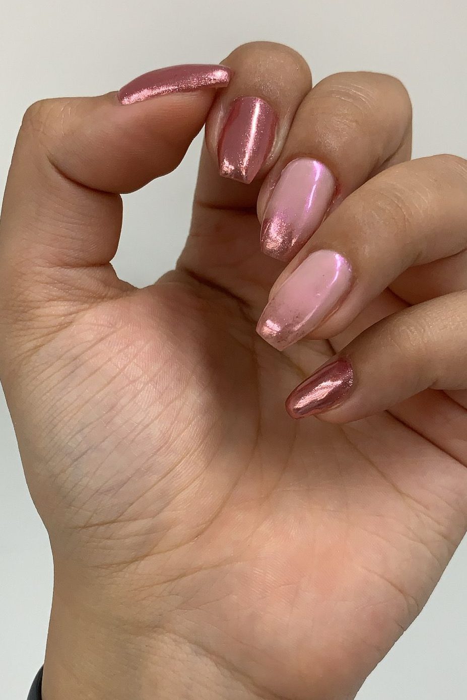 Pink Nails with accents