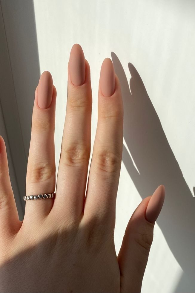Matte Neutral Nails