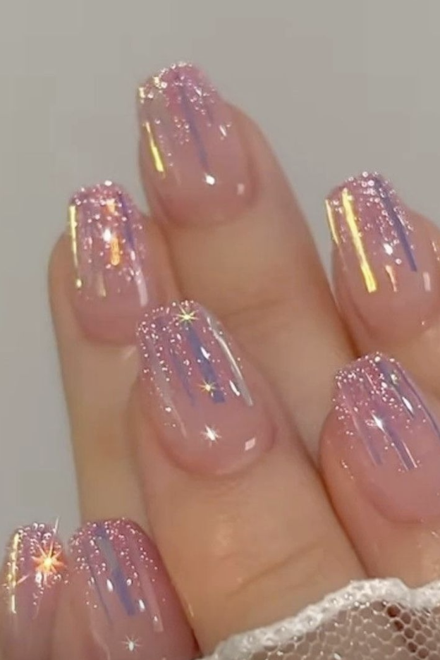 Sparkly Birthday Nail Ideas