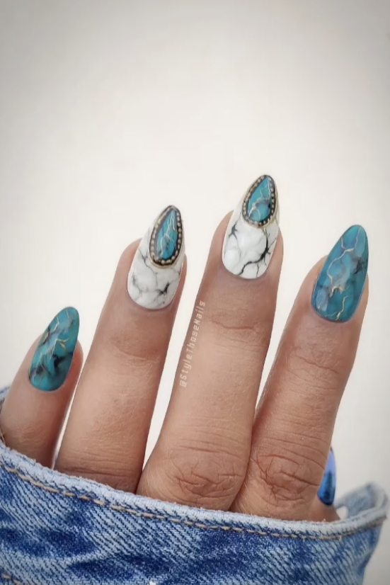 Birthstone Birthday Nail Ideas
