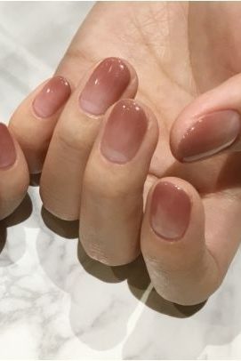 Ombre Dusty Pink Rose Nails