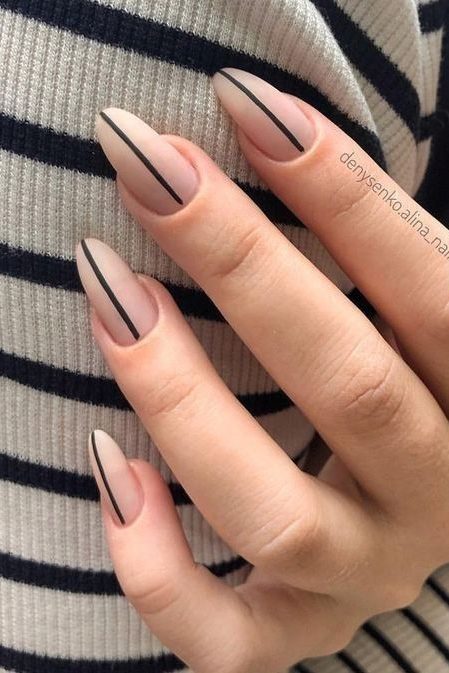 Minimal Black Nail Designs