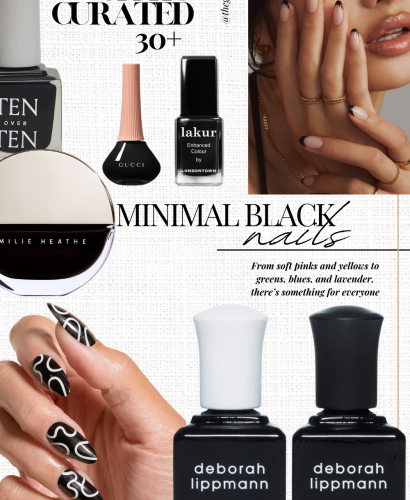 Minimal Black Nail Designs