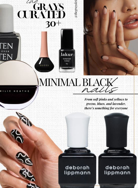 Minimal Black Nail Designs