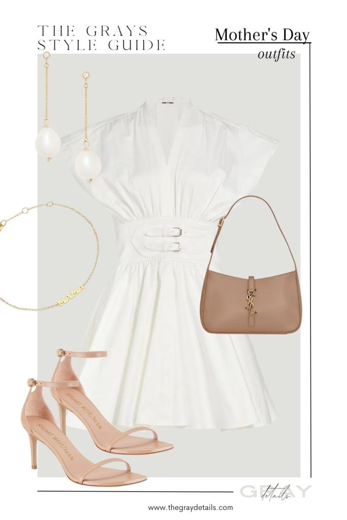 White Dress Mother's Day Outfit