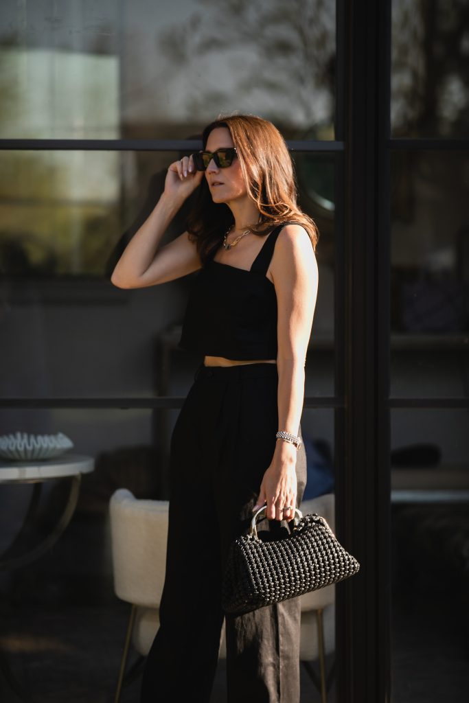 Black pants set