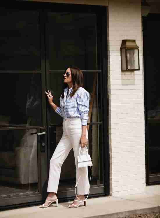 White Denim Outfits for Spring and Summer