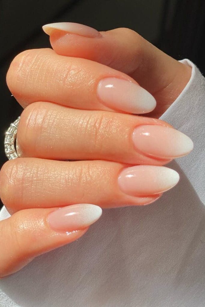 Ombre Nude Nail Idea