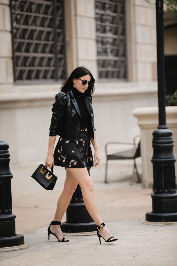 Monochrome Black Shorts Outfit
