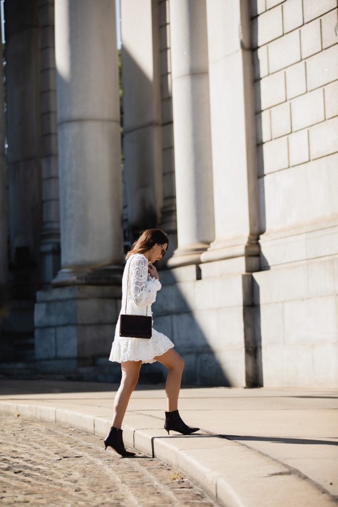 Lace Dress Outfit Idea