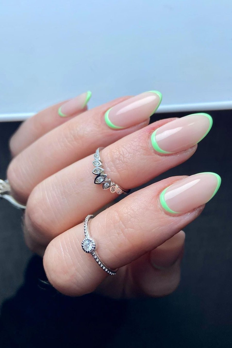 Reverse French Tip nail design