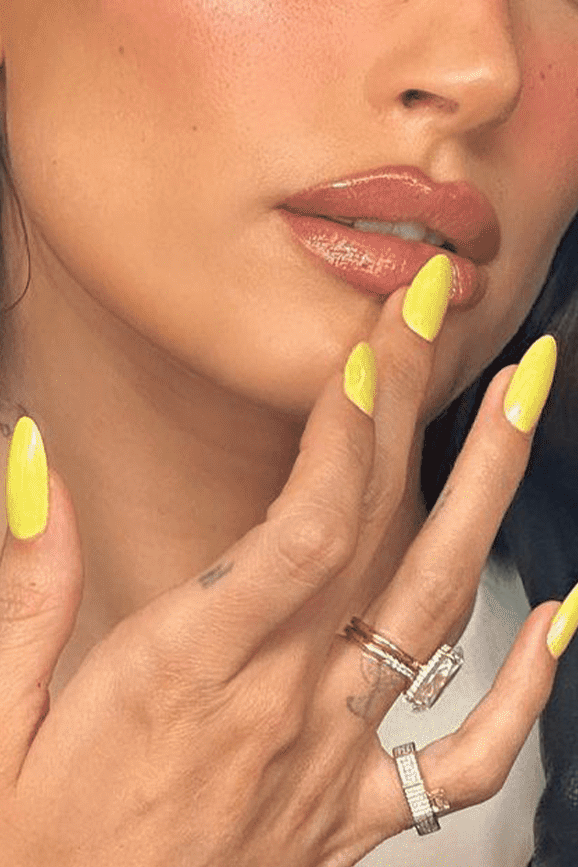 Bright Yellow Nails 