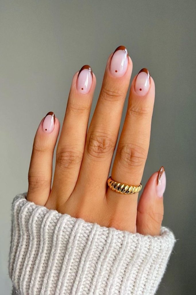 brown nail art ideas