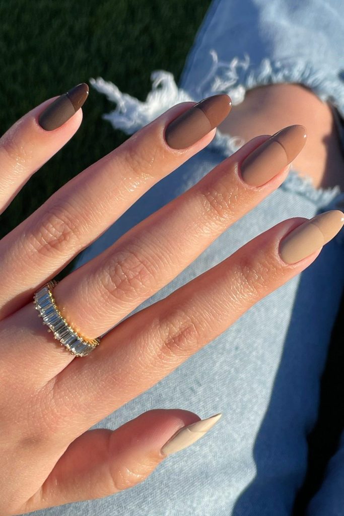 Brown Thanksgiving Nail Ideas