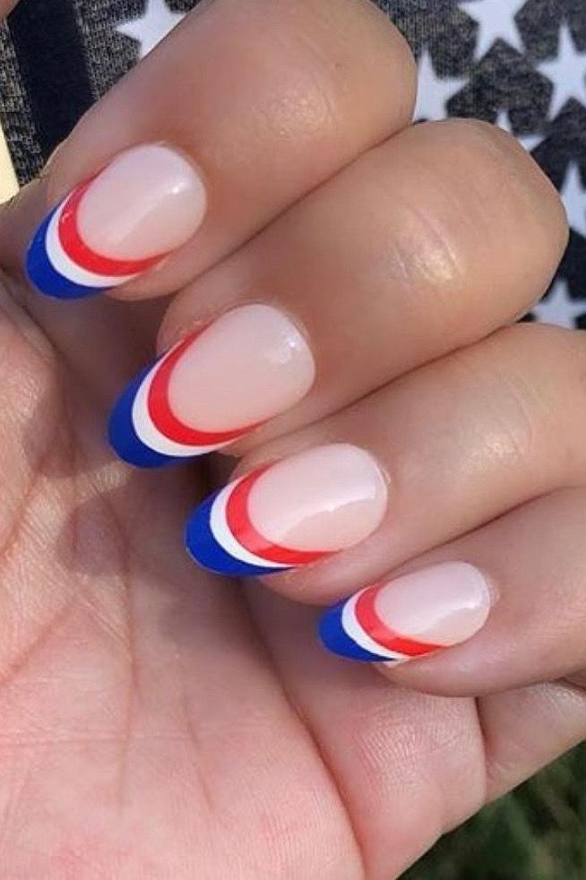 Classy Memorial Day Nails