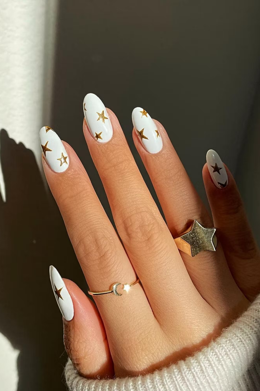 Festive Star Nails for Memorial Day