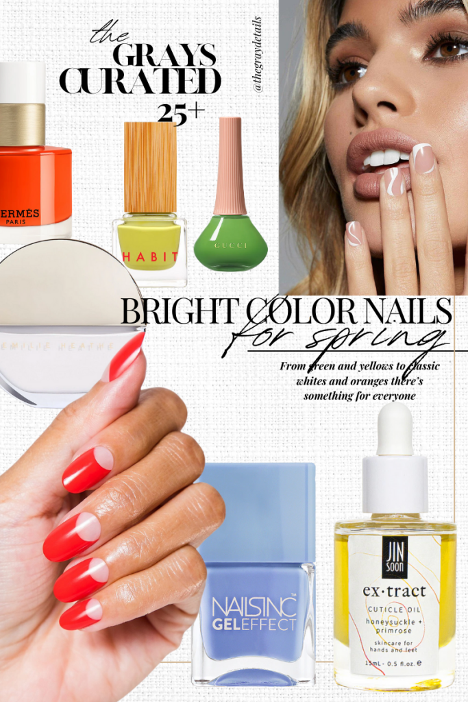 Bright Color Nails For Spring