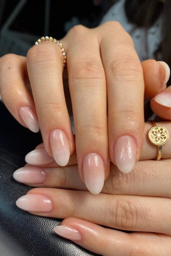 Milky Pink nails