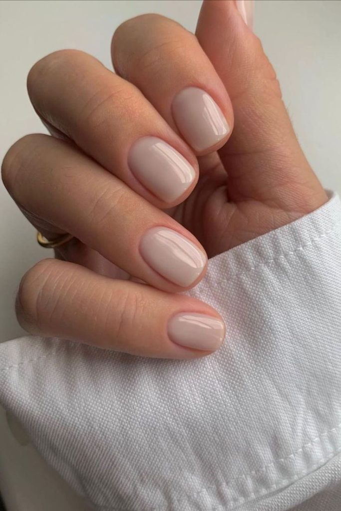 Classy Nude Dip Powder Nail Ideas