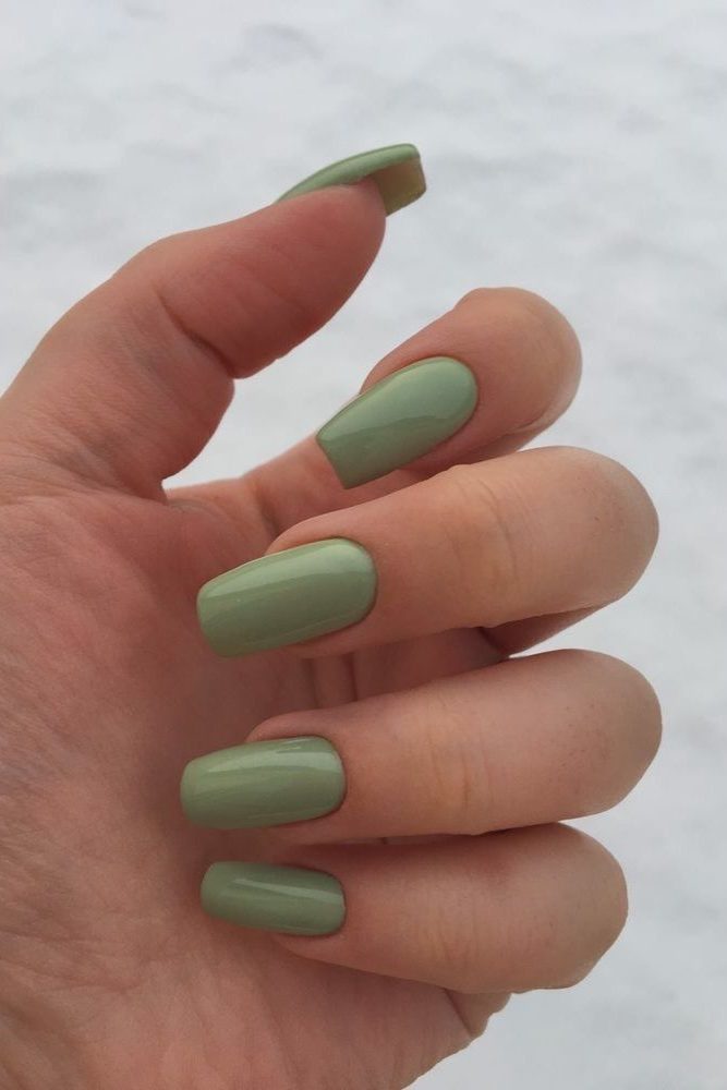 Sage Green nails