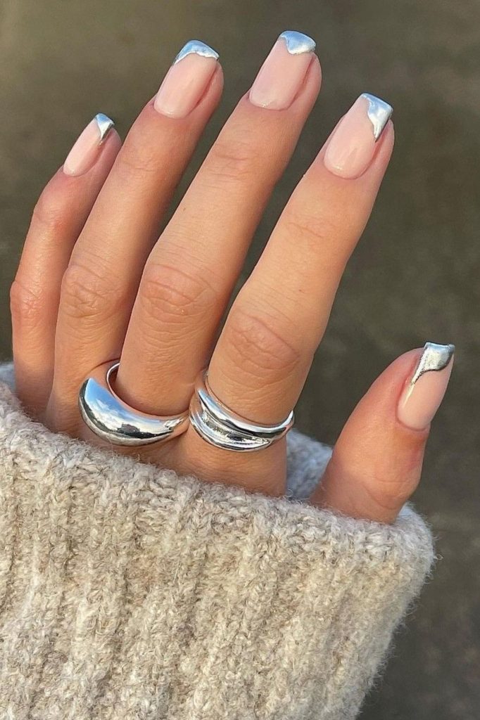 Silver Nails for parties
