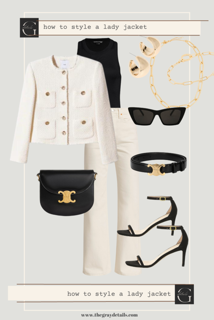 How to Wear a Lady Jacket with white denim