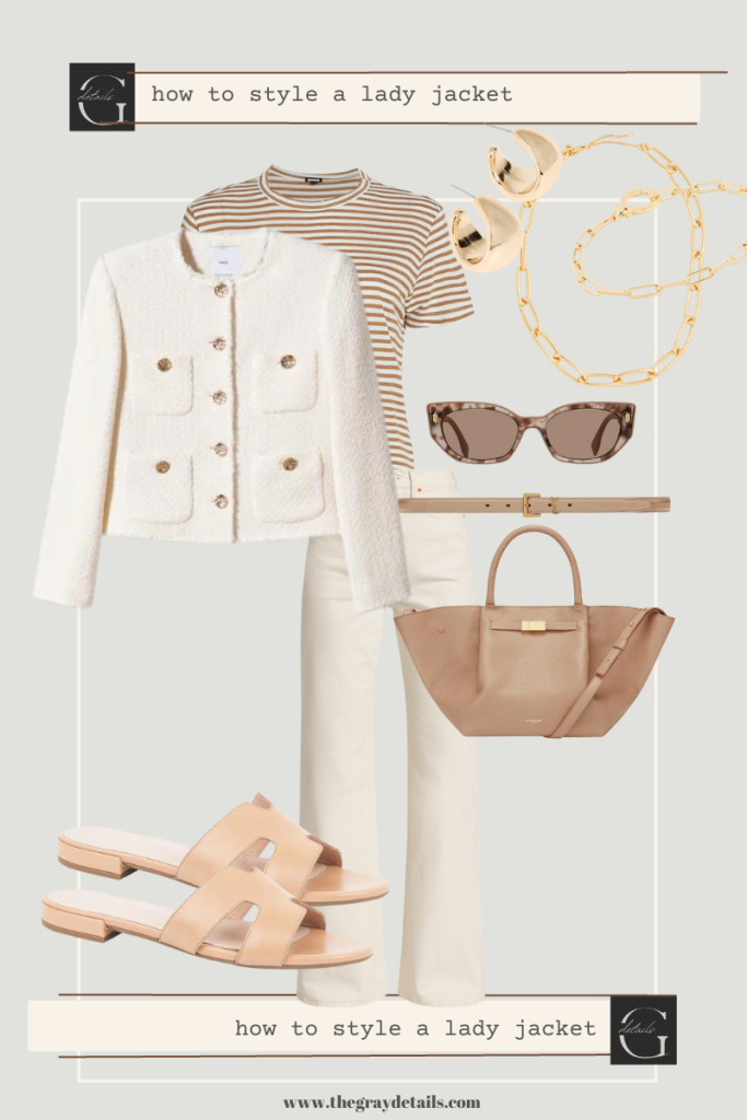 casual lady jacket outfit