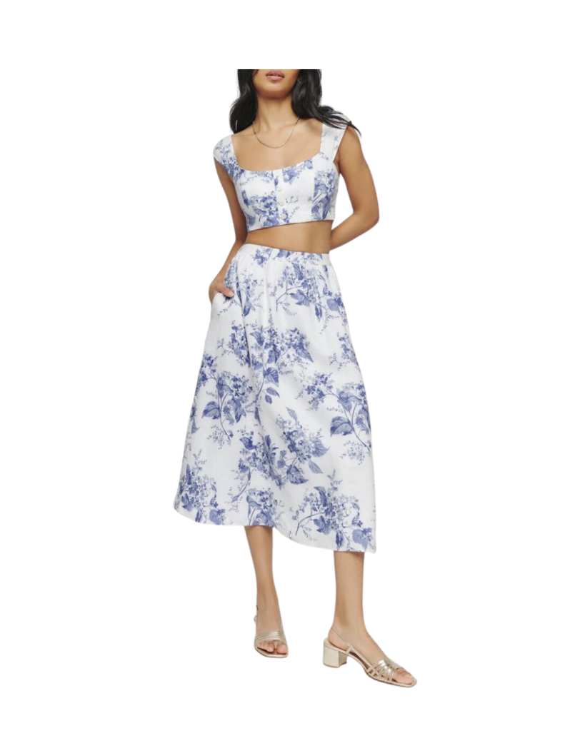 Teya Linen Two Piece | Matching Skirt Sets for Spring and Summer