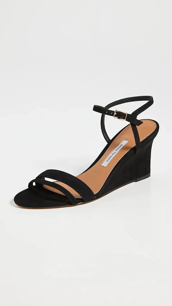 black wedge heels | Shoes to Wear With Maxi Dress