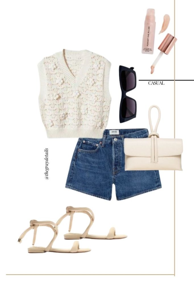 Jean Shorts Spring Casual Outfit Ideas