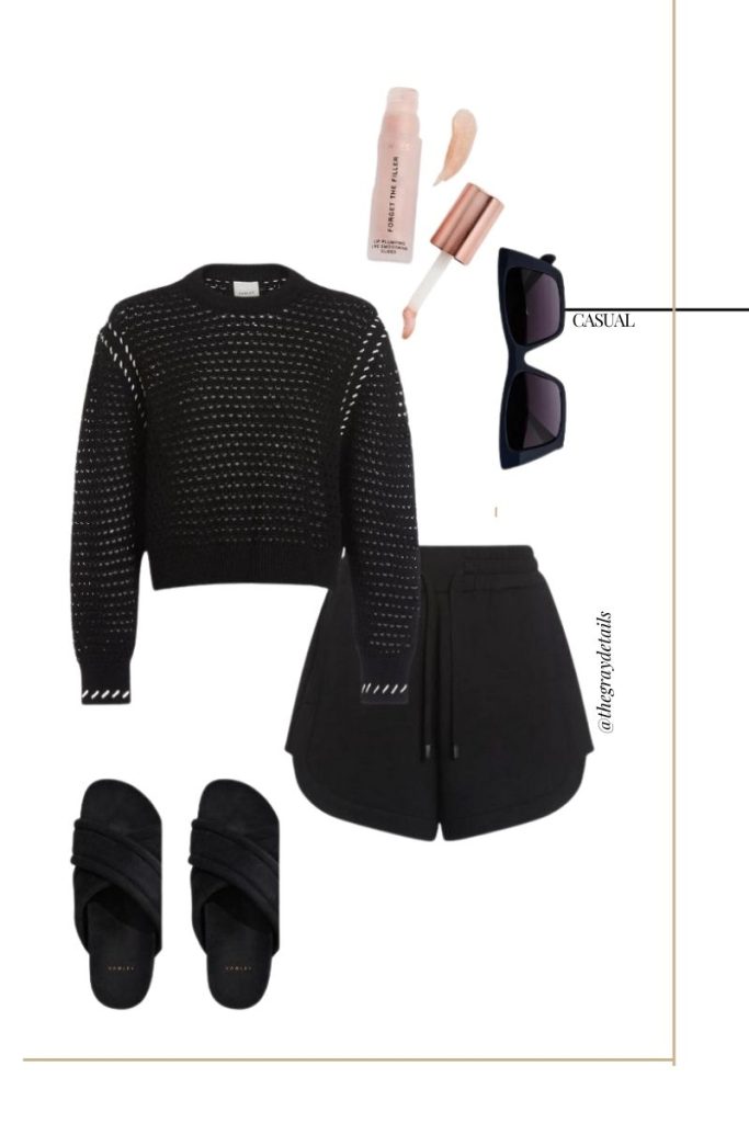 Black Shorts Fashion Style