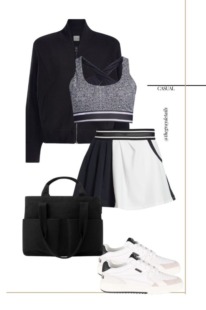 Tennis Skirt Spring Casual Outfit Ideas