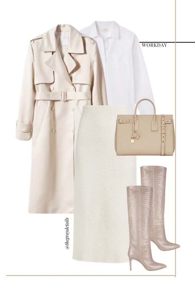 Spring skirt workwear