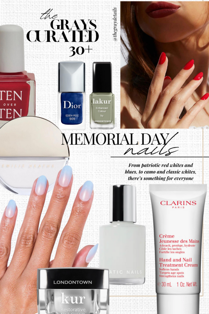 Classy Memorial Day Nails
