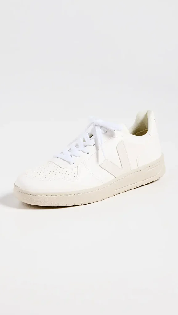 Veja Esplar White Sneakers to Wear With Dresses