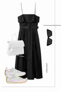 cutout dress black Midi My Actual Bust is:52