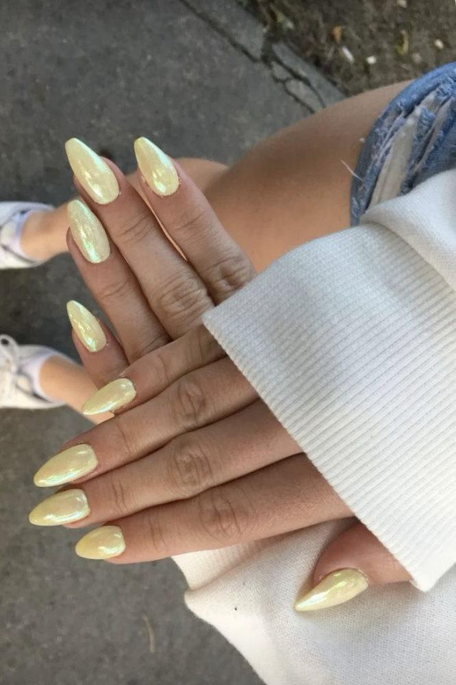 Citrus Glazed Summer Acrylic Nail Ideas