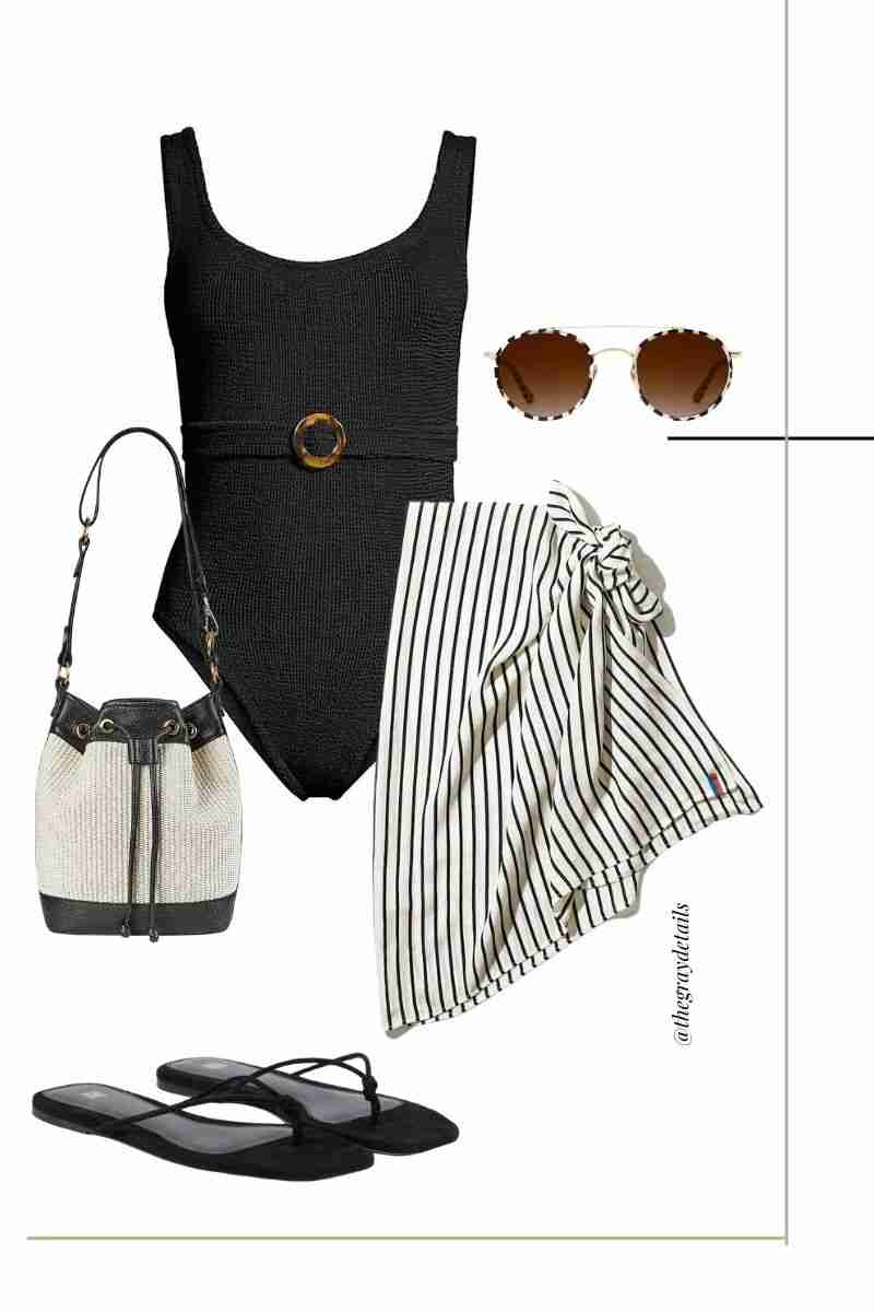Black and White Summer Capsule Wardrobe the gray details