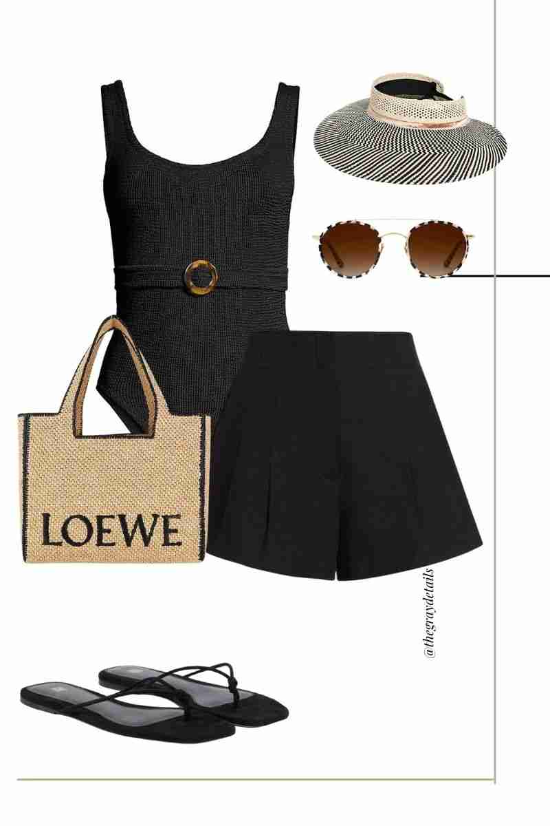 Black and White Summer Capsule Wardrobe the gray details