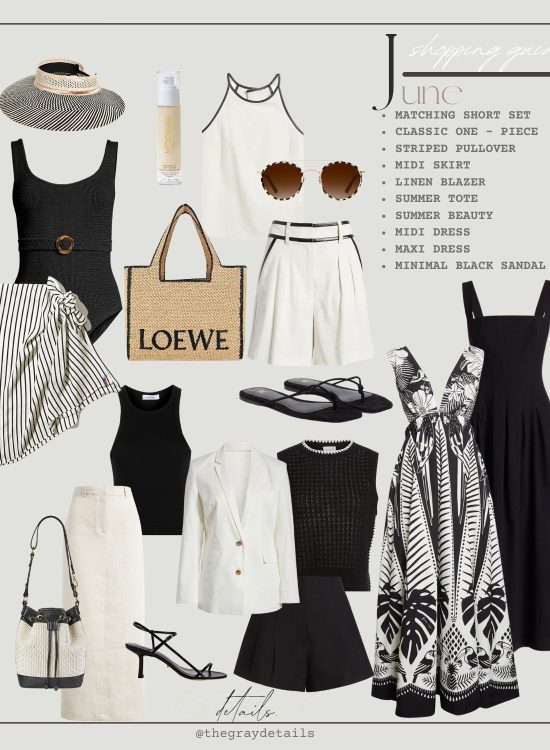 Black and White Summer Capsule Wardrobe