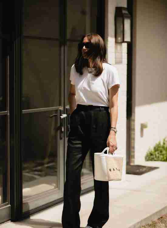 Minimal Black Trouser Outfit