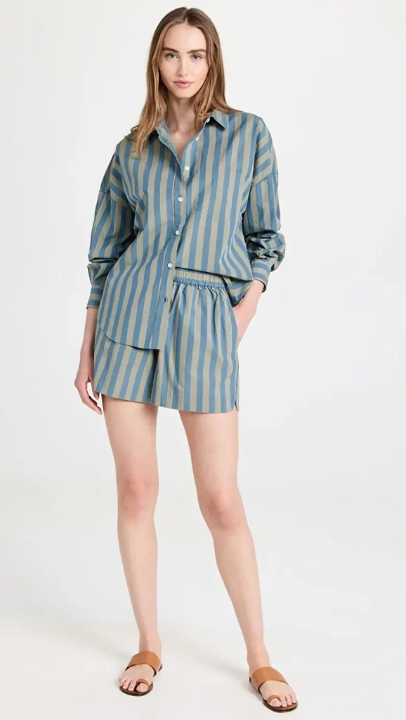 Striped Short Set